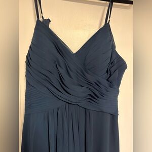 Azazie Dark Navy Haleigh Dress